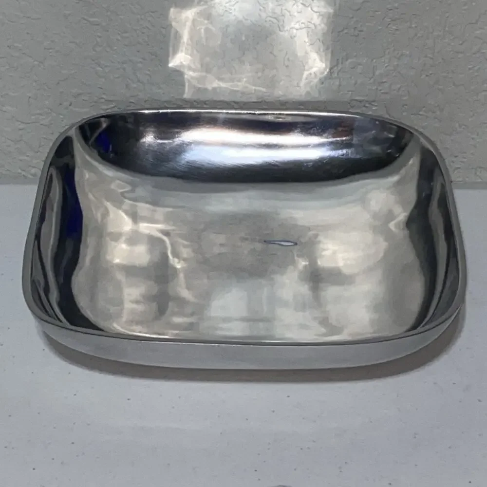 VTG Towle Pintel Collection Silver Plated‎ Square Bowl Serving Dish 9.5” India